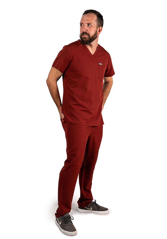 life in scrubs friday pants burgundy